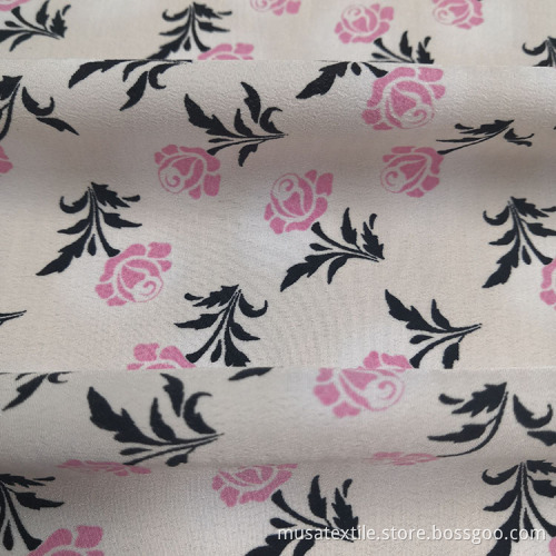 Blumenmuster Digitaldruck Camouflage Bubble Chiffon Stoff